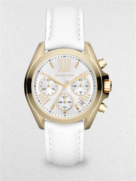 michael kors watch lincoln|Michael Kors leather watch.